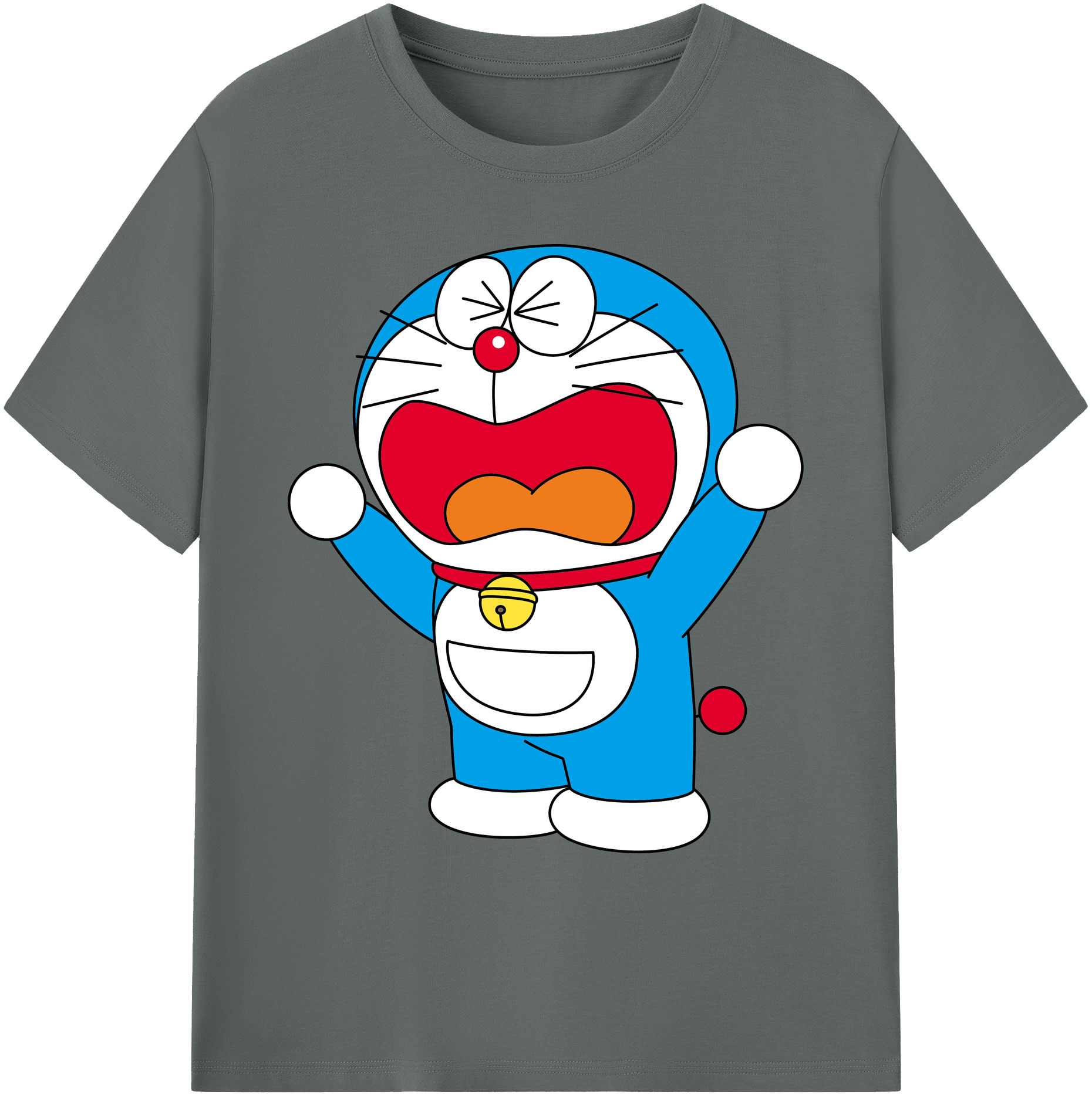 （画像用） ドラえもん Doraemon 綿100％ メンズ半袖Tシャツ｜肌触りやわらか＆通気性